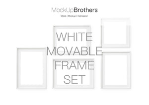 Movable Frame Mockup Set deepwhite