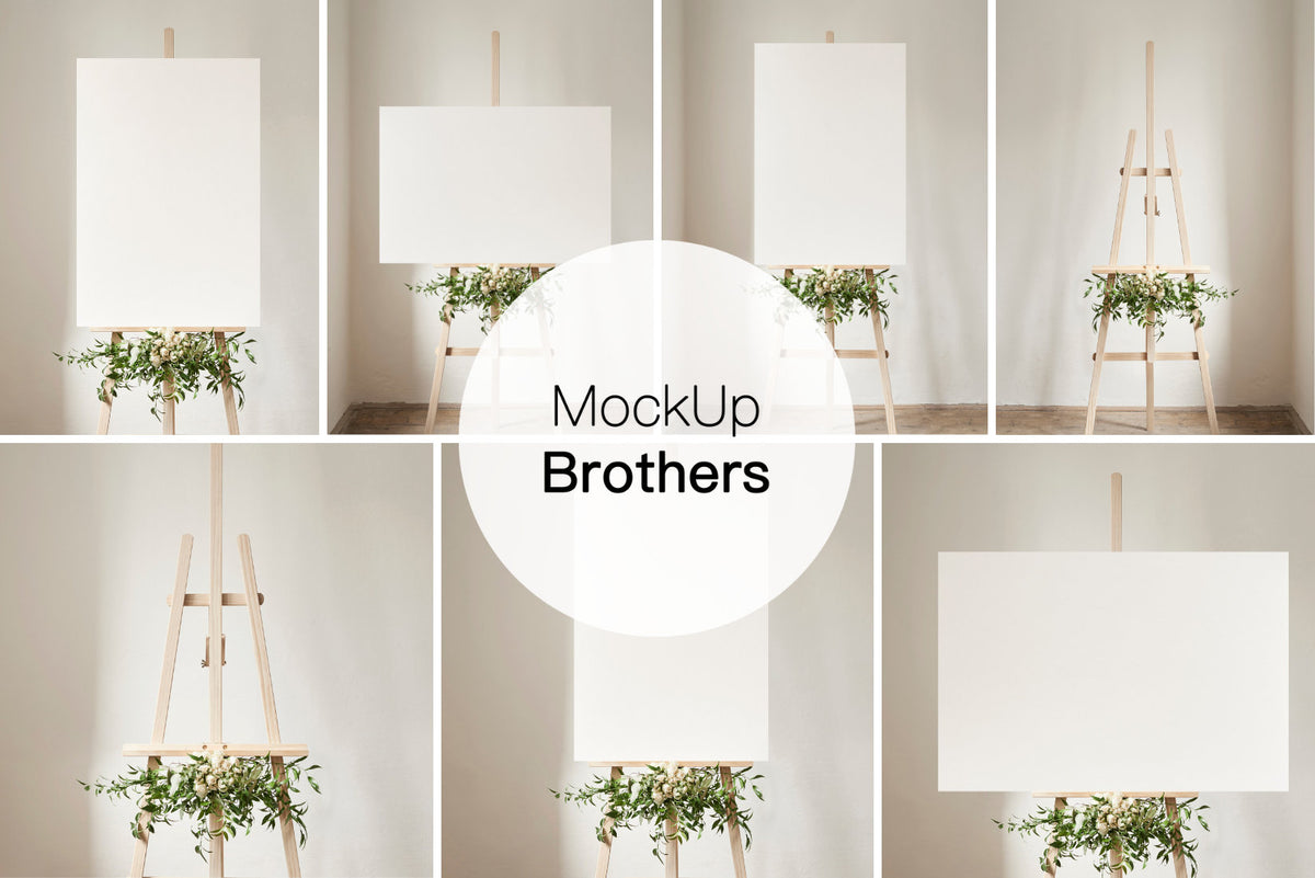 Easel Mockup, Empty Easel Mockup, Wedding Sign Mockup, Stock