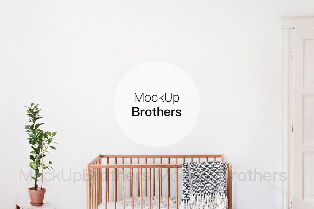 Nursery interior stock photography by mockup brothers