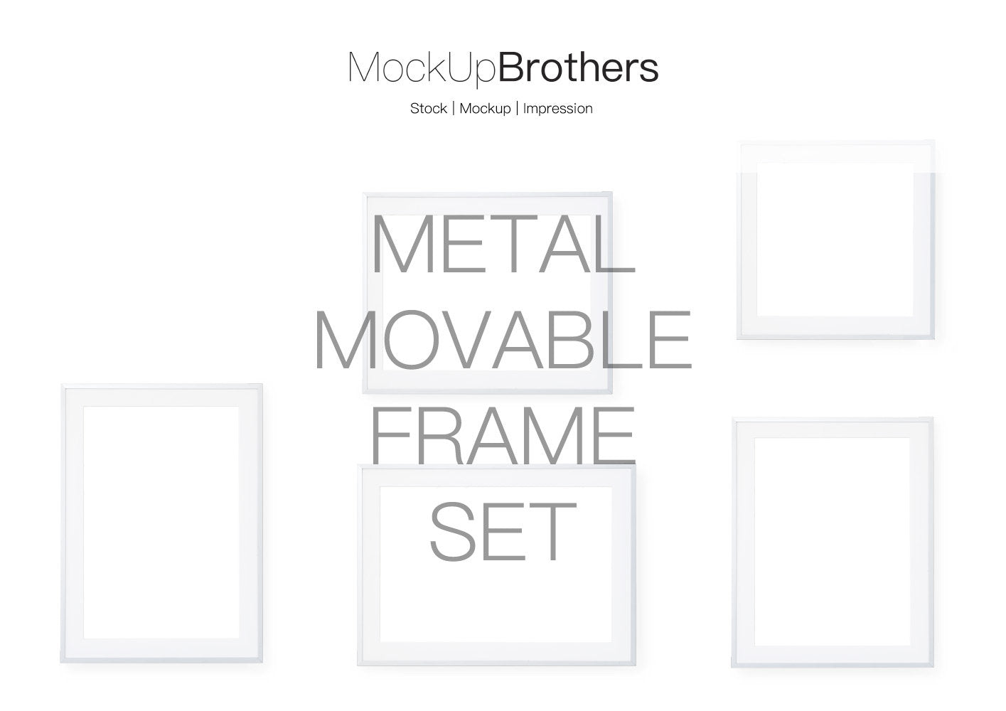 Movable Frame Mockup Set metal