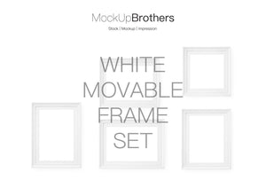 Movable Frame Set Mockup cutewhite