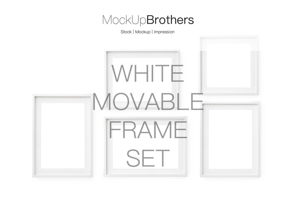 Movable Frame Mockup Set deepwhite