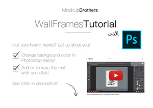 Wall Frame Mockup brightwood P2_A4