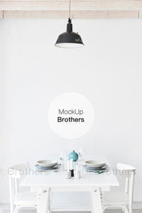 Dining room mockup by MockupBrothers