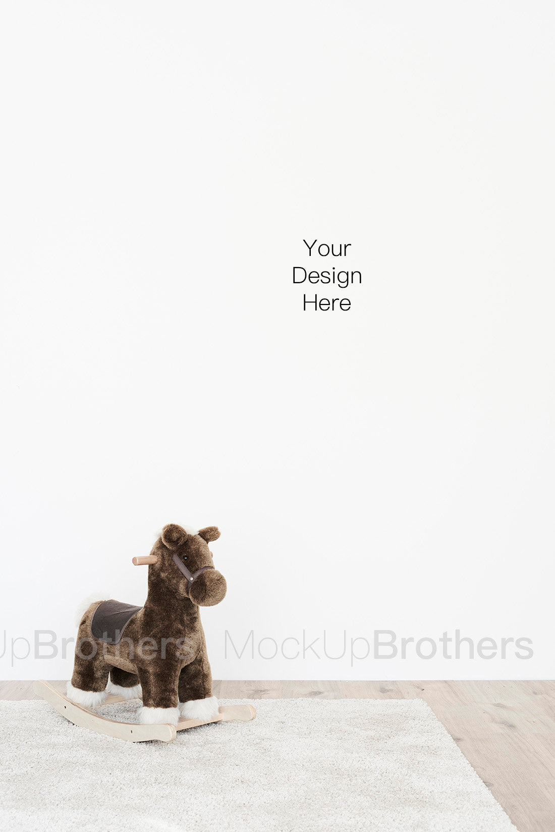 Nursery room mock up for posters print and paintings 41