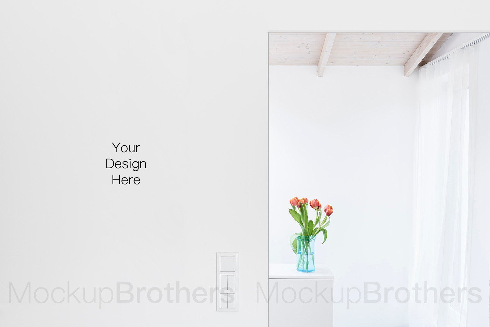 Interior mockup for large painting by MOckup Brothers