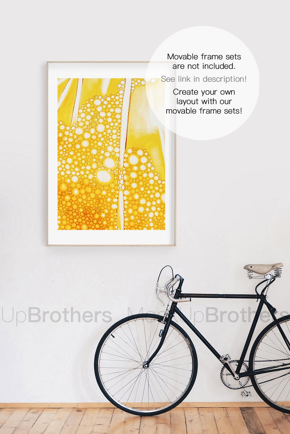 Frame mockup for wall art prints by MockupBrothers