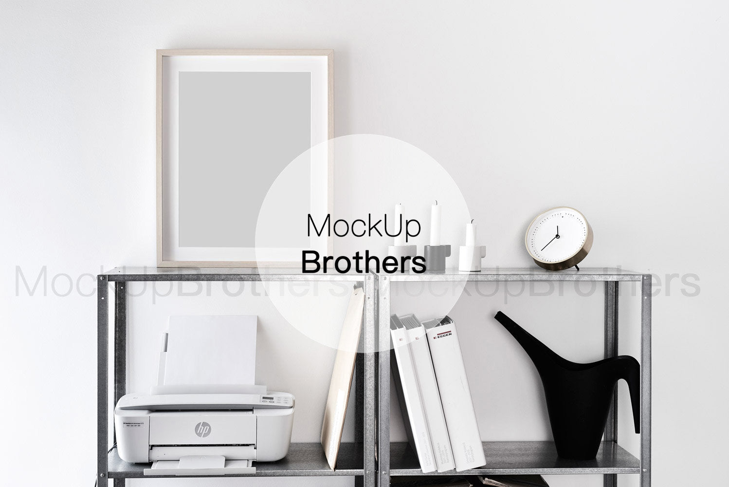 10x13 inch frame mockup in office by Mockup Brothers