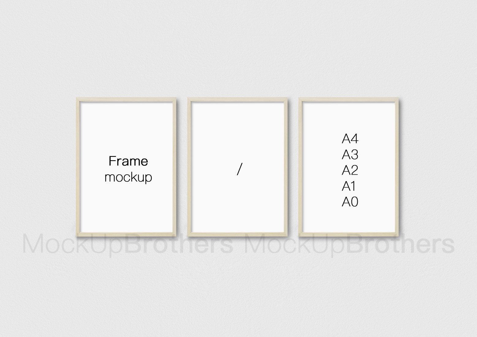 Wall Frame Mockup brightwood P3_A4