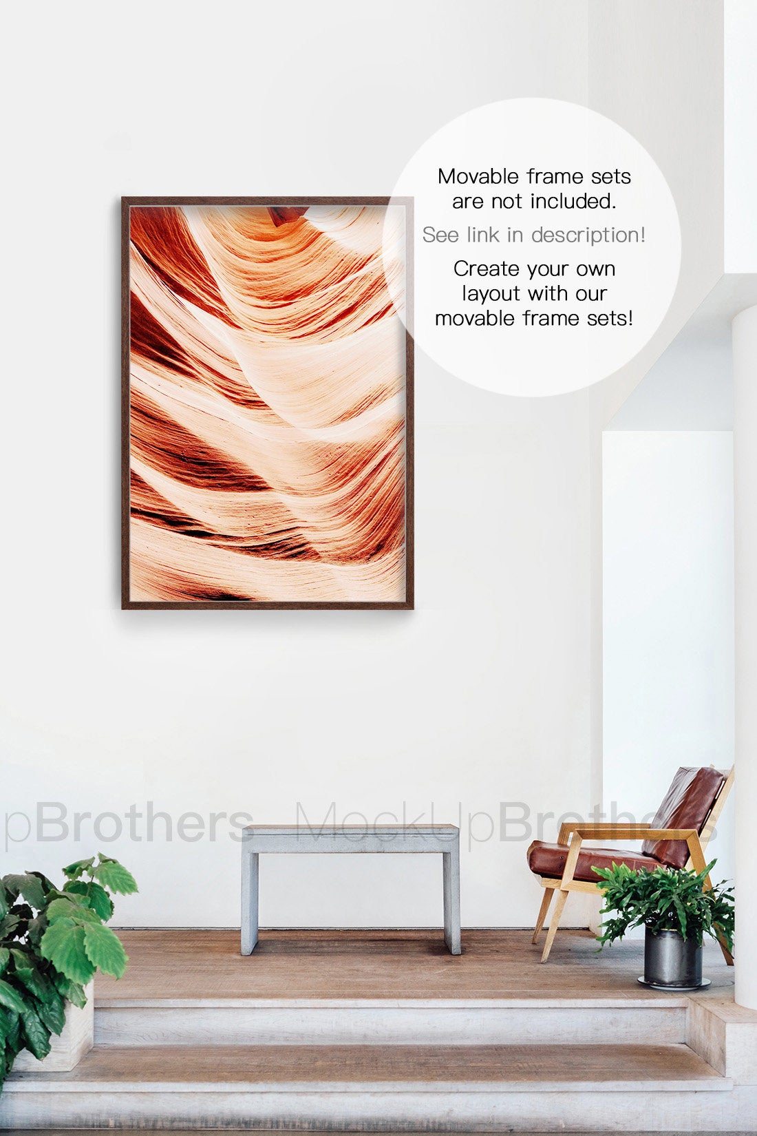 Wall mockup for paintings by Mock up Brothers