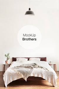Bedroom interior mockup by Mock up Brothers